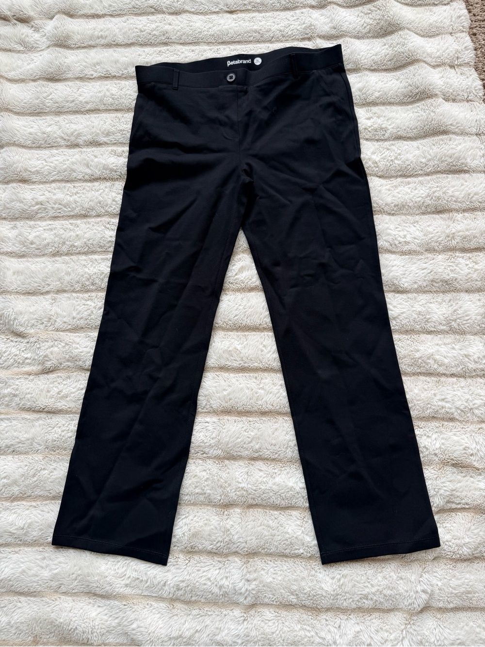 Betabrand Black Stretch Dress Pants — XL Petite — NWOT